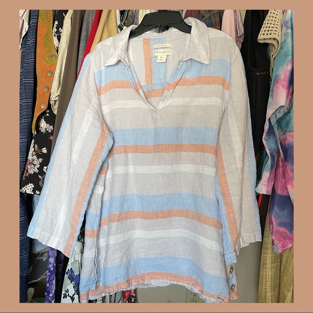Cynthia Rowley Linen Blouse